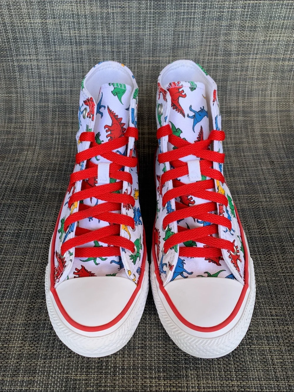 Converse All Star Dinoverse Kid High-Top Sneakers Dinosaur Print Canvas size 3.5